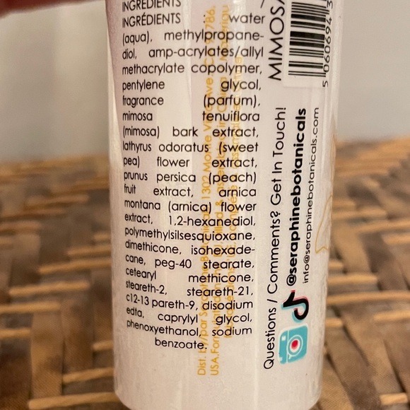 Seraphine Botanicals Mimosa Mist Setting Spray - White - Picture 3 of 3